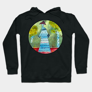 Lady in a hat painting Hoodie